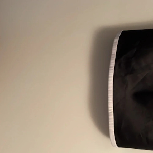 B. Moss and Co., party dress, size 10, black strapless, white trim, jeweled bow - Picture 6 of 6